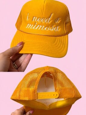 I Need a Mimosa Yellow Trucker Hat